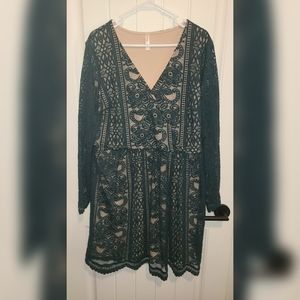Green lace dress XXL Xhilaration